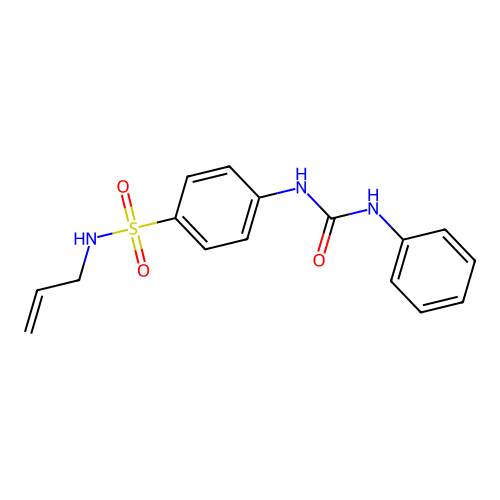 1-Phenyl-3-[4-(prop-2-enylsulfamoyl)phenyl]urea structure