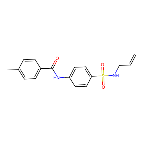 N-{4-[(allylamino)sulfonyl]phenyl}-4-methylbenzamide structure