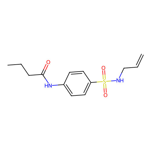 N-[4-(prop-2-enylsulfamoyl)phenyl]butanamide structure
