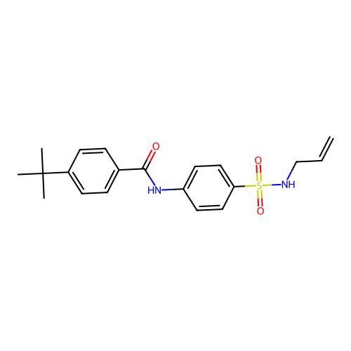 N-{4-[(allylamino)sulfonyl]phenyl}-4-tert-butylbenzamide structure