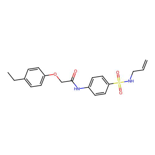N-{4-[(allylamino)sulfonyl]phenyl}-2-(4-ethylphenoxy)acetamide structure