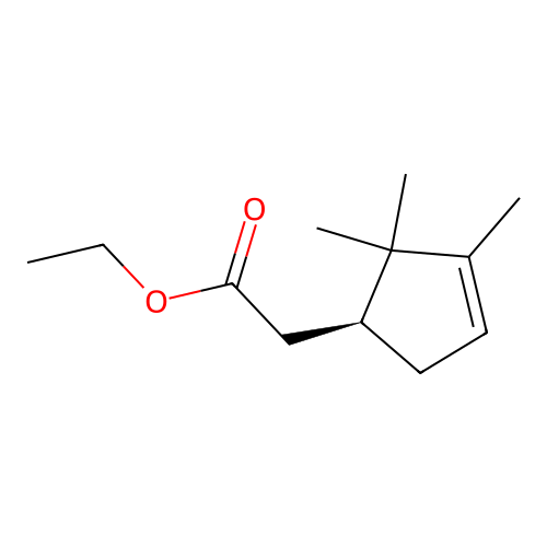 ethyl 2-[(1S)-2,2,3-trimethylcyclopent-3-en-1-yl]acetate structure