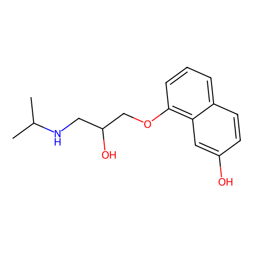 rac 7-Hydroxy Propranolol structure