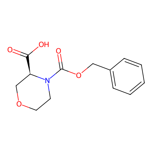 (S)-4-Cbz-Morpholine-3-carboxylic acid structure