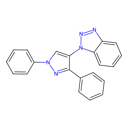 1-(1,3-Diphenylpyrazol-4-yl)benzotriazole structure