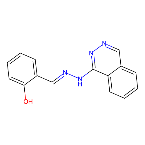 2-[(Phthalazin-1-ylhydrazinylidene)methyl]phenol structure