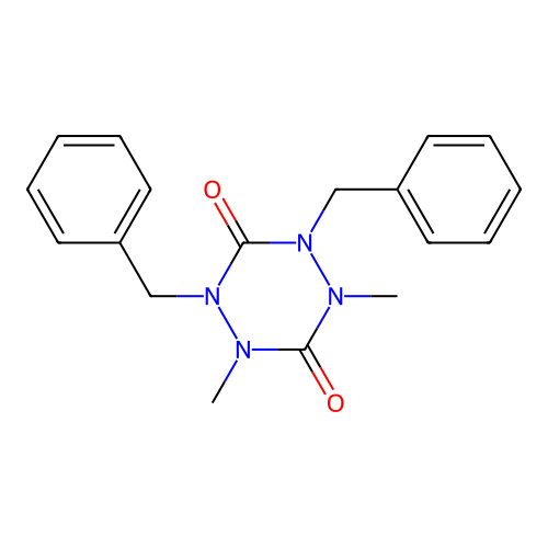 1,5-Dibenzyl-2,4-dimethyl-1,2,4,5-tetrazinane-3,6-dione structure