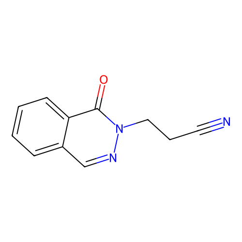 3-(1-Oxophthalazin-2-yl)propanenitrile structure