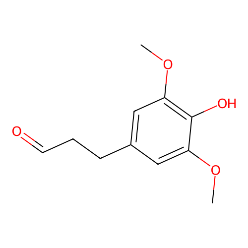 3-(4-Hydroxy-3,5-dimethoxyphenyl)propanal structure