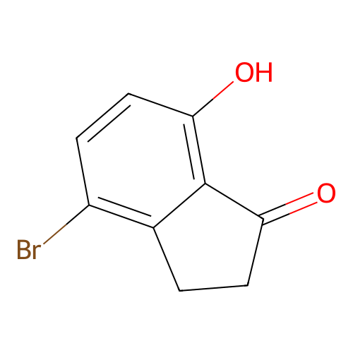 4-Bromo-7-hydroxy-1-indanone structure