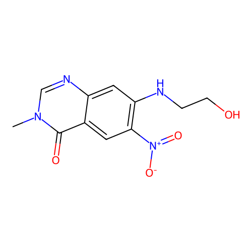 7-(2-Hydroxyethylamino)-3-methyl-6-nitroquinazolin-4-one structure