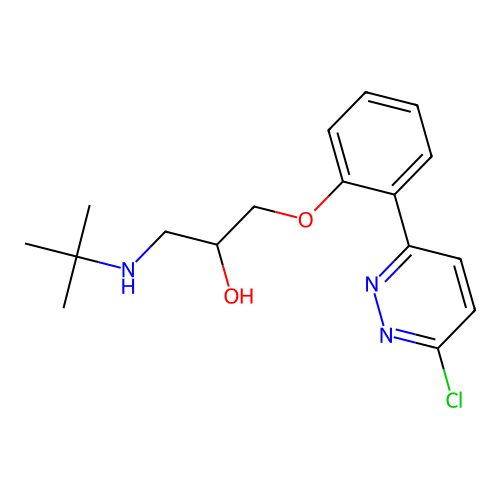 1-(Tert-butylamino)-3-[2-(6-chloropyridazin-3-yl)phenoxy]propan-2-ol structure