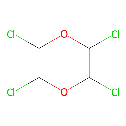 2,3,5,6-Tetrachloro-1,4-dioxane structure