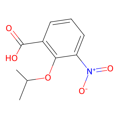 3-硝基-2-丙-2-基氧基苯甲酸 structure