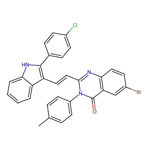 C31H21BrClN3O structure