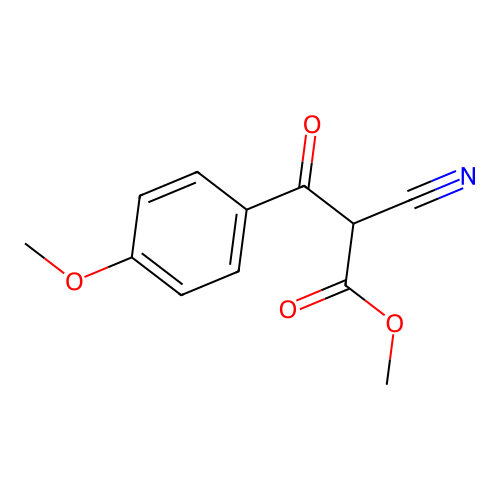 Methyl 2-cyano-3-(4-methoxyphenyl)-3-oxopropanoate structure