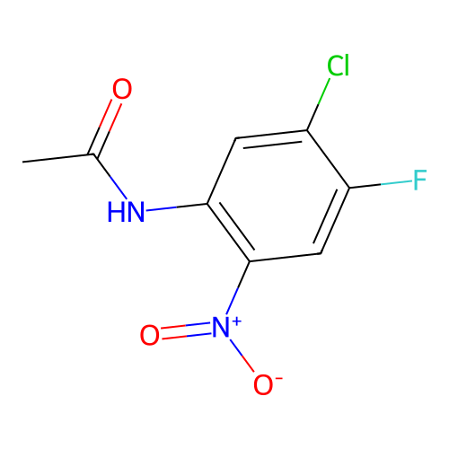 N-(5-chloro-4-fluoro-2-nitrophenyl)acetamide structure