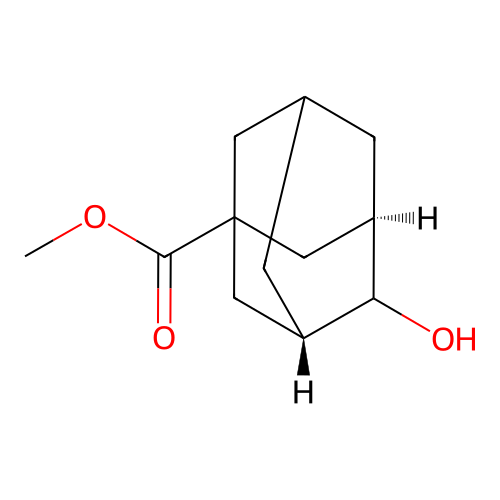 methyl (3R,5S)-4-hydroxyadamantane-1-carboxylate structure