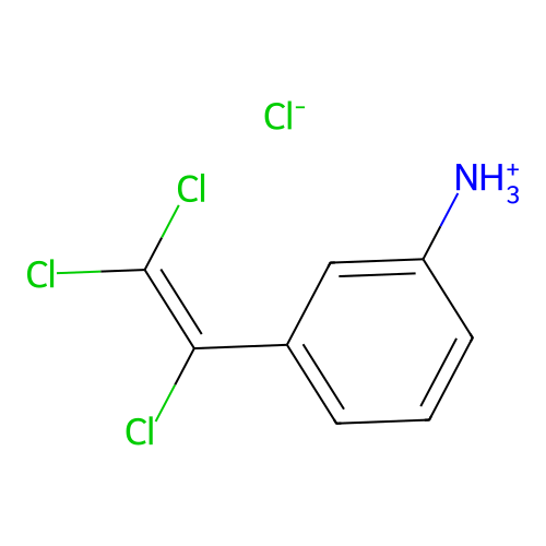 [3-(1,2,2-Trichloroethenyl)phenyl]azanium;chloride structure