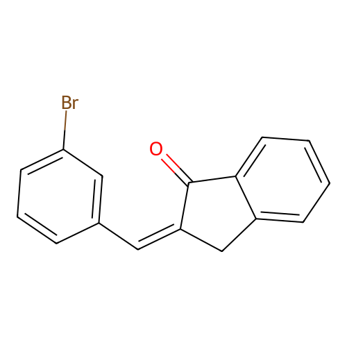 1H-Inden-1-one, 2-[(3-bromophenyl)methylene]-2,3-dihydro- structure