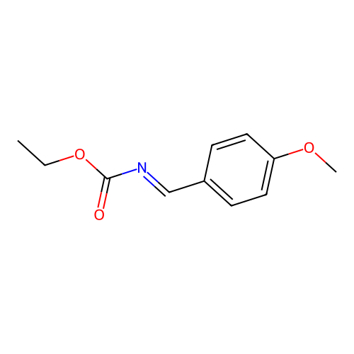 Ethyl [(4-methoxyphenyl)methylidene]carbamate structure