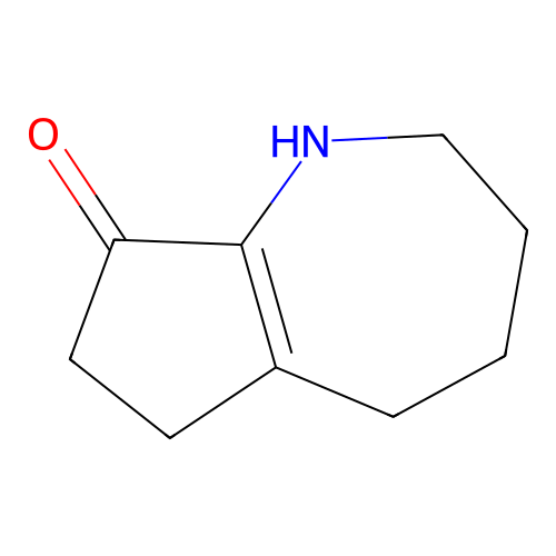 2,3,4,5,6,7-Hexahydrocyclopent(b)azepin-8(1H)-one structure