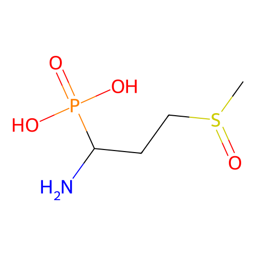 (1-Amino-3-methylsulfinylpropyl)phosphonic acid structure