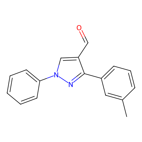 3-(3-methylphenyl)-1-phenyl-1H-pyrazole-4-carbaldehyde structure