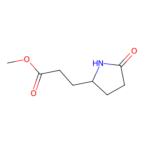 Methyl 3-(5-oxopyrrolidin-2-yl)propanoate structure
