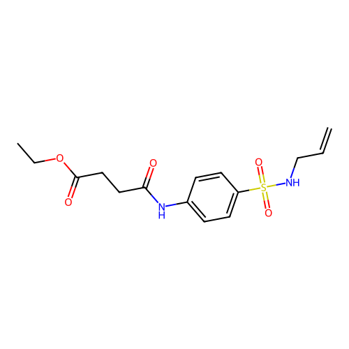 Ethyl 4-oxo-4-{[4-(prop-2-en-1-ylsulfamoyl)phenyl]amino}butanoate structure