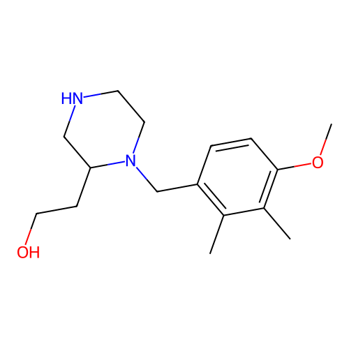 2-[1-(4-Methoxy-2,3-dimethylbenzyl)-2-piperazinyl]ethanol structure
