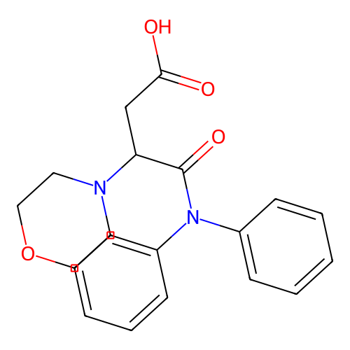 4-(二苯氨基)-3-吗啉基-4-氧代丁酸 structure