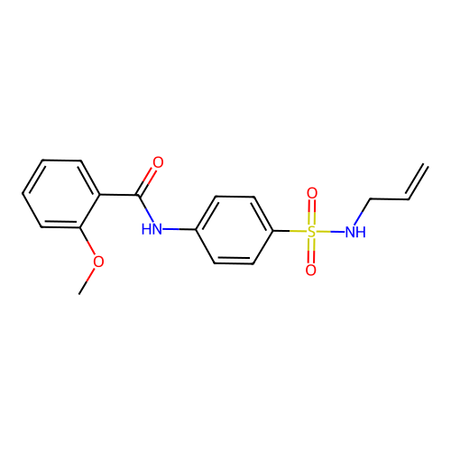 N-{4-[(allylamino)sulfonyl]phenyl}-2-methoxybenzamide structure