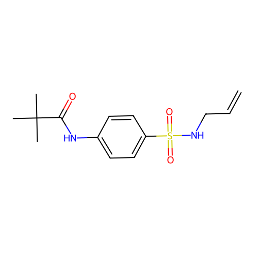 N-{4-[(allylamino)sulfonyl]phenyl}-2,2-dimethylpropanamide structure