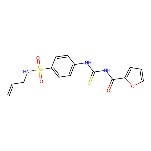 N-{[4-(prop-2-en-1-ylsulfamoyl)phenyl]carbamothioyl}furan-2-carboxamide structure