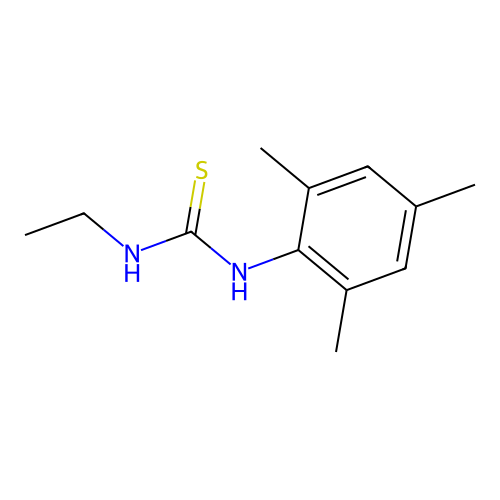 1-Ethyl-3-(2,4,6-trimethylphenyl)thiourea structure