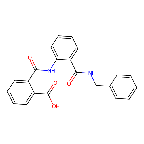 2-{[2-(Benzylcarbamoyl)phenyl]carbamoyl}benzoic acid structure