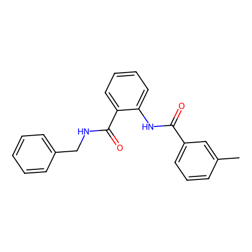 N-benzyl-2-[(3-methylbenzoyl)amino]benzamide structure