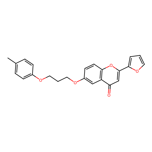 2-(Furan-2-yl)-6-[3-(4-methylphenoxy)propoxy]chromen-4-one structure