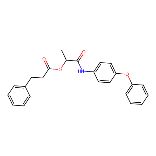 [1-Oxo-1-(4-phenoxyanilino)propan-2-yl] 3-phenylpropanoate structure