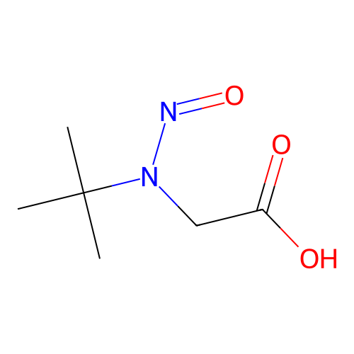 [Tert-butyl(nitroso)amino]acetic acid structure