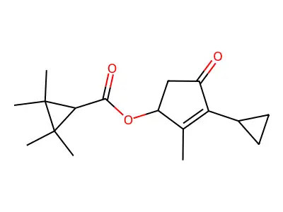 3-Cyclopropyl-2-methyl-4-oxo-2-cyclopenten-1-yl 2,2,3,3-tetramethylcyclopropanecarboxylate structure