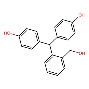 2-(Bis(4-hydroxyphenyl)methyl)benzenemethanol structure