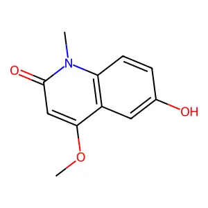 2(1H)-Quinolinone, 6-hydroxy-4-methoxy-1-methyl- structure