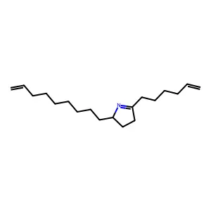 2H-Pyrrole, 5-(5-hexenyl)-3,4-dihydro-2-(8-nonenyl)- structure