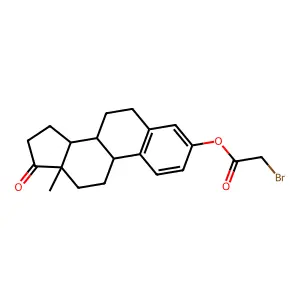 Estrone 3-bromoacetate structure