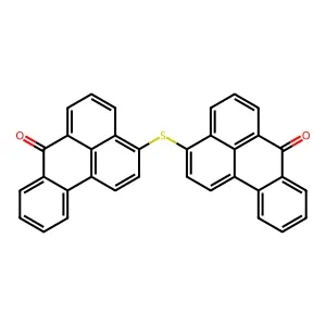 3,3'-Thiobis(7H-benz(de)anthracen-7-one) structure