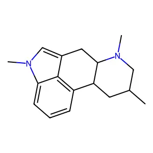 Ergoline, 1,6,8-trimethyl-, (8-beta)- structure