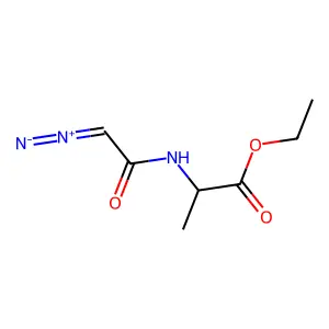 N-重氮乙酰-D,L-丙氨酸乙酯 structure