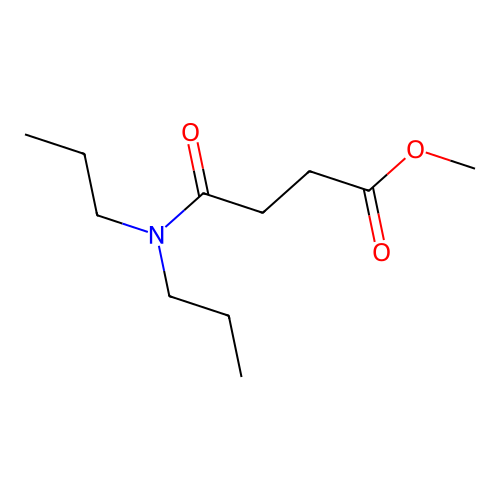 Methyl 4-(dipropylamino)-4-oxobutanoate structure